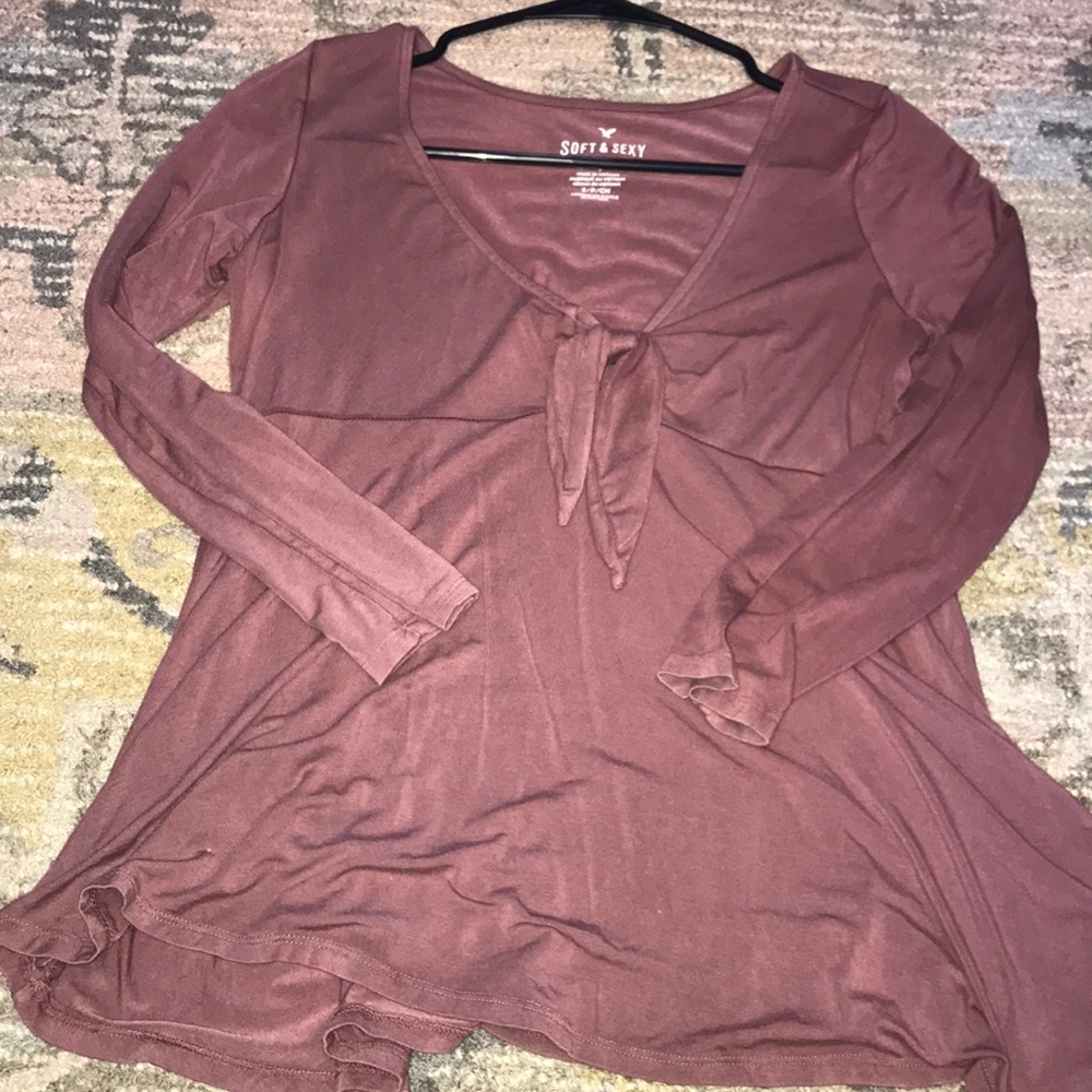 SUPER fun and cute American Eagle babydoll top